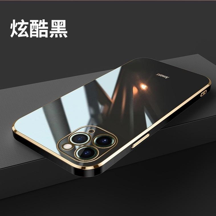 Applicable to ipnoe14promax mobile phone case electroplating straight edge soft case Apple iphone14 lens all-inclusive anti-drop