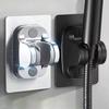 1Pc Wall Mounted Strong Adhesive Shower Head Bracket Abs Waterproof Adjustable Bathroom Shower Bracket Easy To Install Base