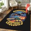 1Pc Bombardier Crocodile Adventure Rug, Office Carpet Indoor Outdoor Doormat, Non-Slip, Comfortable, Living, Christmas Halloween, Xmas Gift L1432