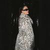 Imitation Fur Autumn and Winter New Leopard Print Women's Coat Long Imitation Fox Fur Coat Women's Clothing