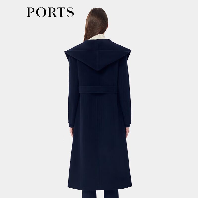 Ports Women's 2023 Autumn/Winter 100% Wool Lapel Overcoat