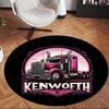 Kenworth (1) Round Office Rug Decorative Floor Rug for Office Bedroom Living Room and Home Space