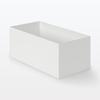 MUJI Recycled Polypropylene File Standard White 15cm W x 32cm D x 12cm 83904395 Box, Type, Wide, 1/2", Gray, Approx. H,