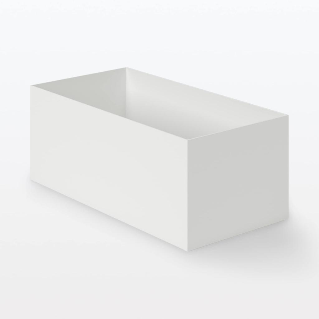 MUJI Recycled Polypropylene File Standard White 15cm W x 32cm D x 12cm 83904395 Box, Type, Wide, 1/2", Gray, Approx. H,
