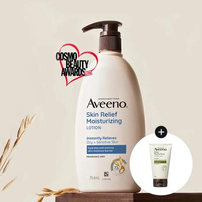 Aveeno Hautberuhigende Körperlotion 354ml x 2+(erhöhen, ansteigen) Aveeno Tägliche Waschlotion 30g
