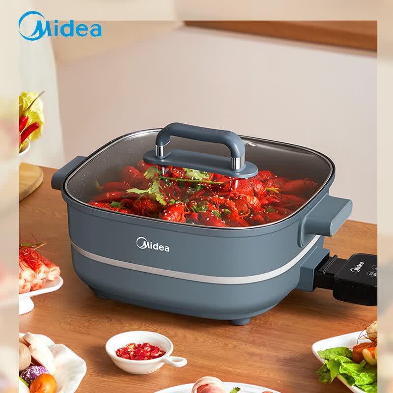 Midea 6L Electric Multi-Function Hot Pot Cooker CN plug (adapter included)