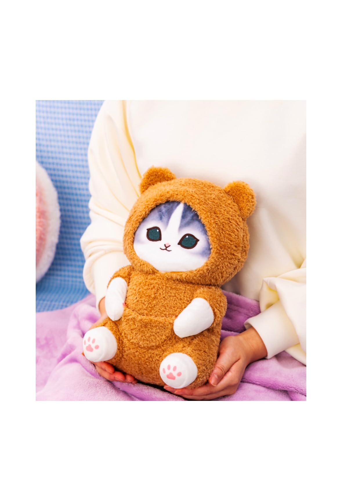 

Официальная пижама Нян Большая плюшевая игрушка, Мерч Акула Нян, Прибл.. 28см (Медвежья пижама)