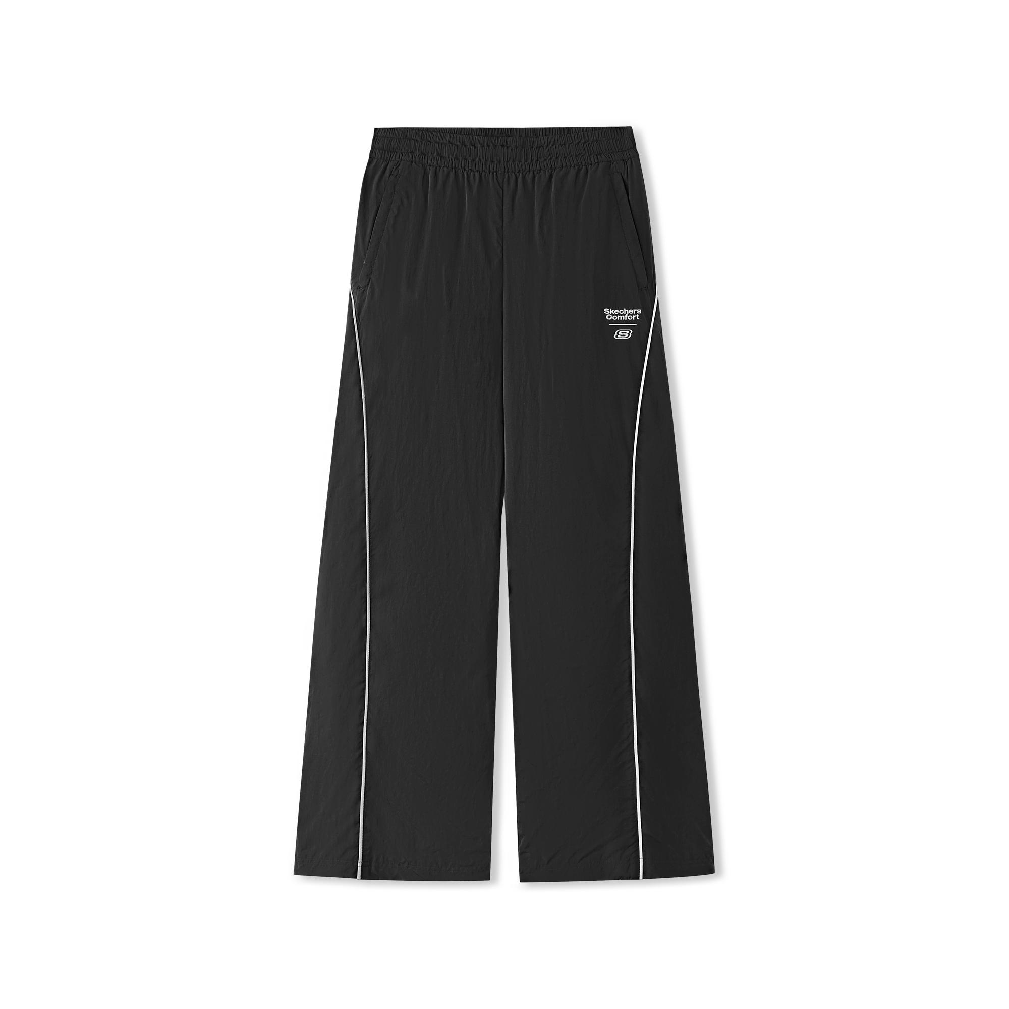 Skechers Water-Resistant Windproof Fleece-Lined Warm Durable Loose Wide-Leg Knit Sports Pants Women bottoms L325W101-0018 M