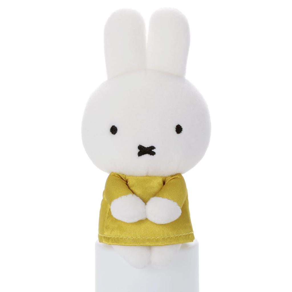 Bruna Miffy 70th Anniversary Gold Black Miffy Plush Approximately 14cm Tall & Chokkori-san (Gold) Toy,