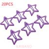 20pcs/lot 3CM Mini Star Hair Clip Kids Glitter Metal Hair Clips Barrettes Hairpins Girls Hair Accessories Headwear Styling Tools
