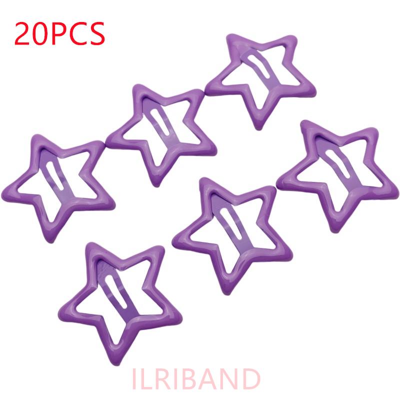 20pcs/lot 3CM Mini Star Hair Clip Kids Glitter Metal Hair Clips Barrettes Hairpins Girls Hair Accessories Headwear Styling Tools