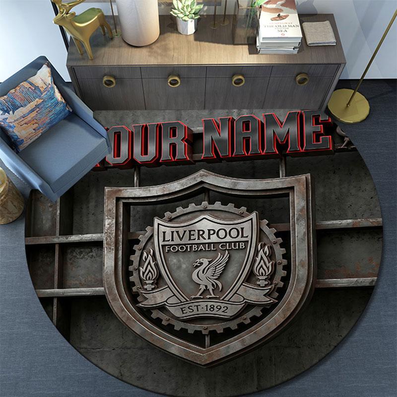 Custom Name,LFC Glory Era pattern round rug,Carpet Rug for Living Room Bedroom Playroom ,Non-slip Floor Mat,Holiday Gifts and Birthday Gifts.