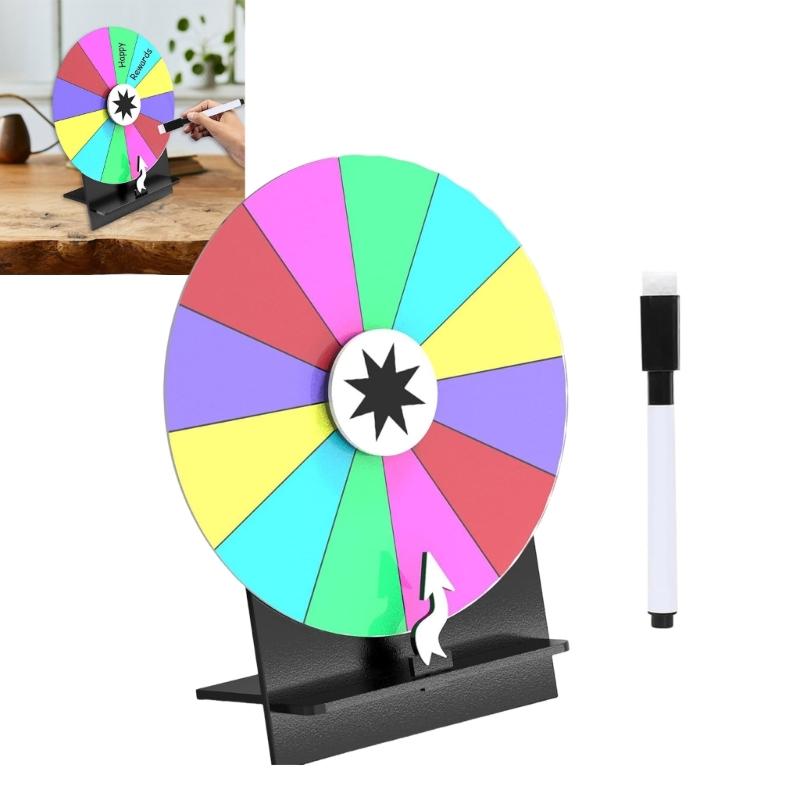 Fortune Party Turn Plate Tabletop Prize Turn Plate Lucky Draws Rotating Wheel Erasable Reusable Fortune Wheel Enduring