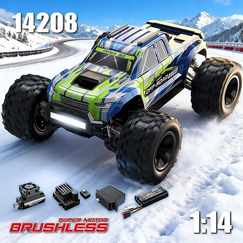 MJX Hyper Go 14207 14208 1/14 4WD RC Car 75KM/H OR 65KM/H Brushless RC Racing Car Remote Control Cars Off-Road Truck Toys