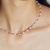Les Bijoux Philosophy LB_Pearl and pink gem necklace