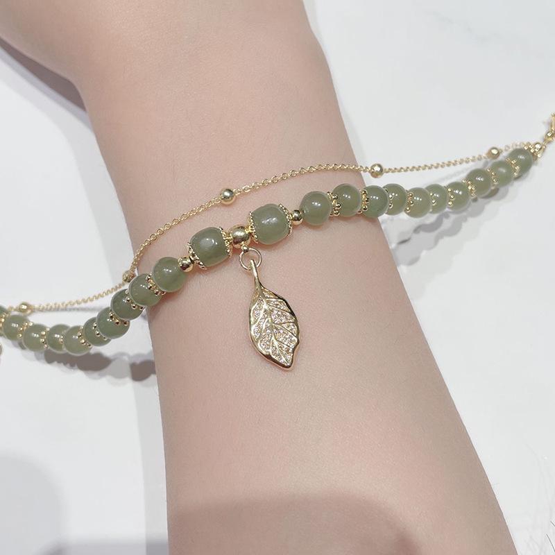 520 Hetian Jade Bracelet: Romantic Gift for Her On Valentine's Day, Birthday, or Anniversary