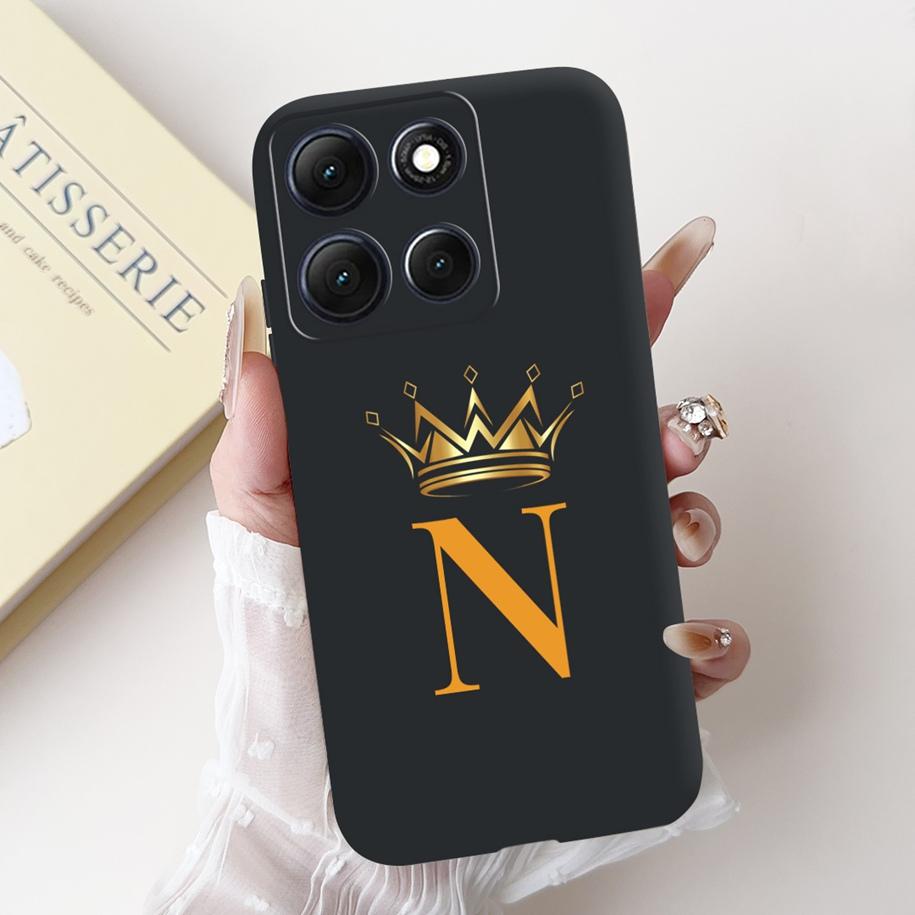 For Motorola Moto G86 Power Case Cute Lucky Letters Crown Flower Soft Silicone Back Cover For Moto G56 G86 5G G86Power Protector