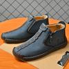Herren Übergröße Reißverschluss Martin Boots - Herbst/Winter Lässig Outdoor Handgefertigt Genähte Stiefel