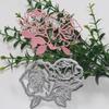 Metall-Stanzschablonen mit Rosenmotiv, gestanzt, für DIY Scrapbooking, Album, Papier, Karte, Prägung