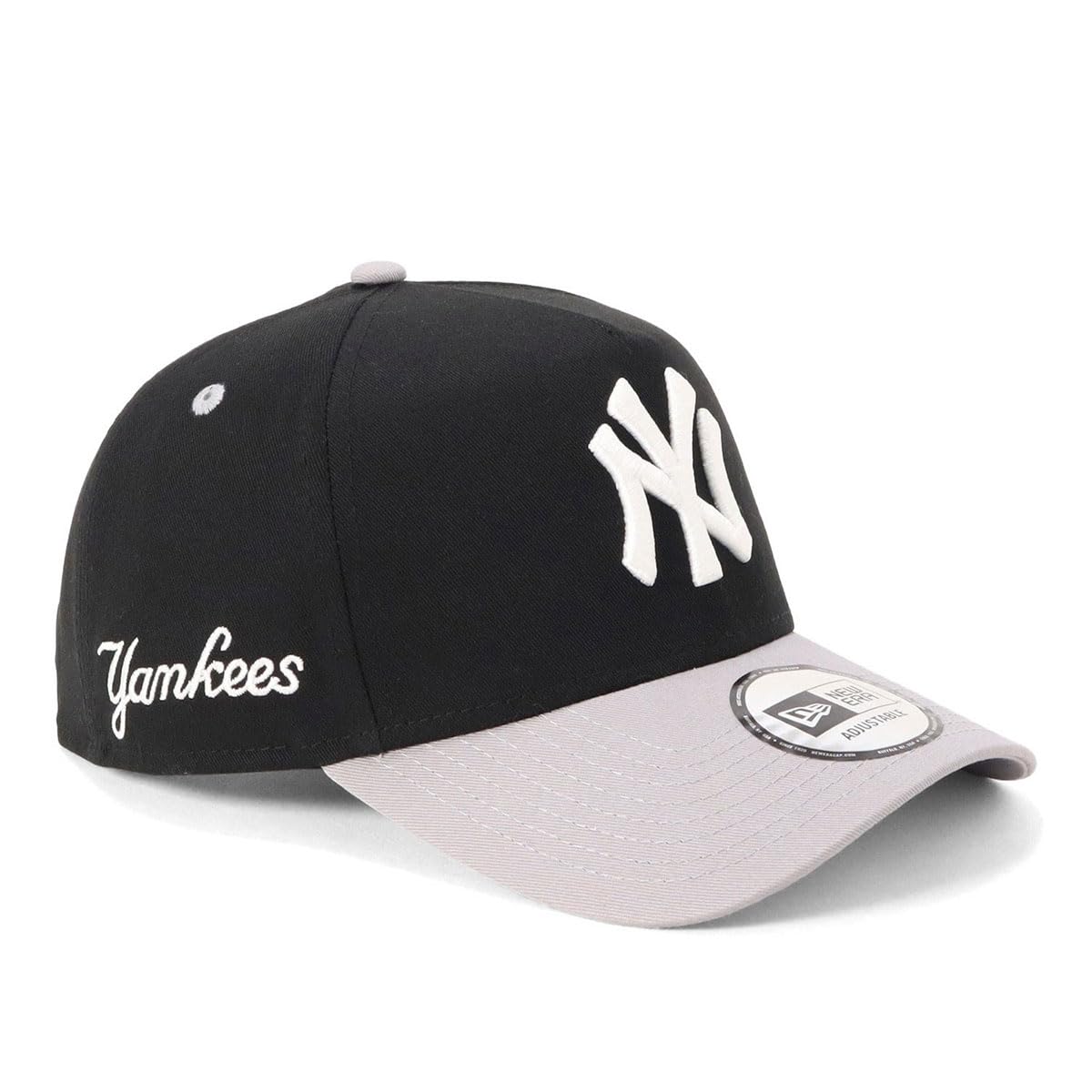 New Era Golf 9FORTY A-Frame MLB 2-Tone New York Yankees Cap Black/Grey Free Size Hat