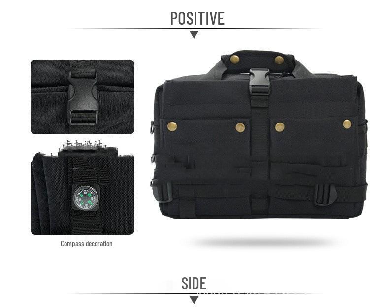 Camouflage Multi-Purpose Tactical Crossbody Backpack and Briefcase