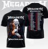 Caldo Raro! Megadeth 2026 World Tour Nero S-5XL
