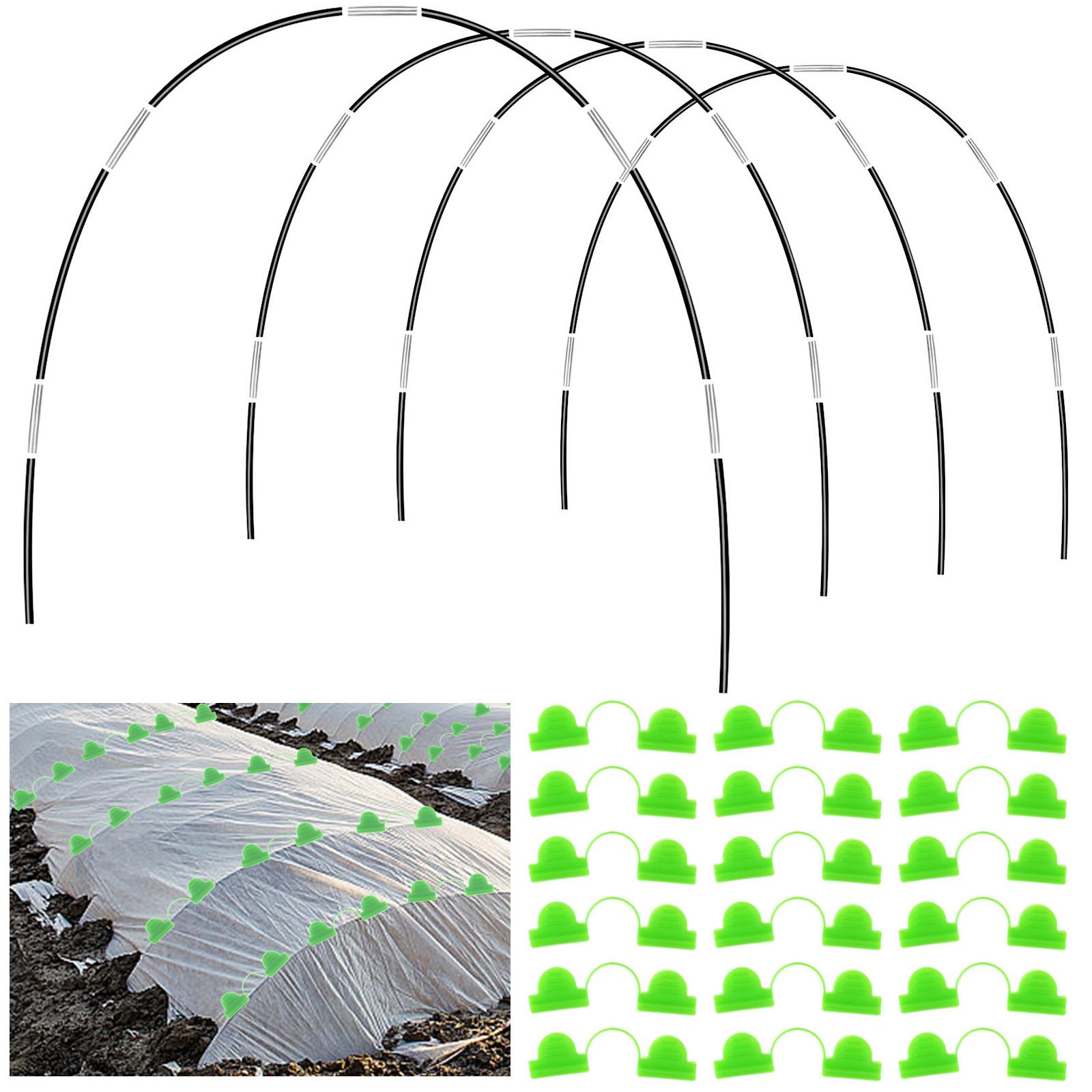 

Black Garden Tunnel Hoops For Row Cover Garden Hoops Grow Tunnel Hoop House Greenhouse Tunnel Arches Garden Hoops For Raised Bed