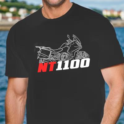 NT1100 20222024  Motorcycle TShirt for Riders Mens and Womens Fashion Casual High Quality Round Neck Tshirt Tee
