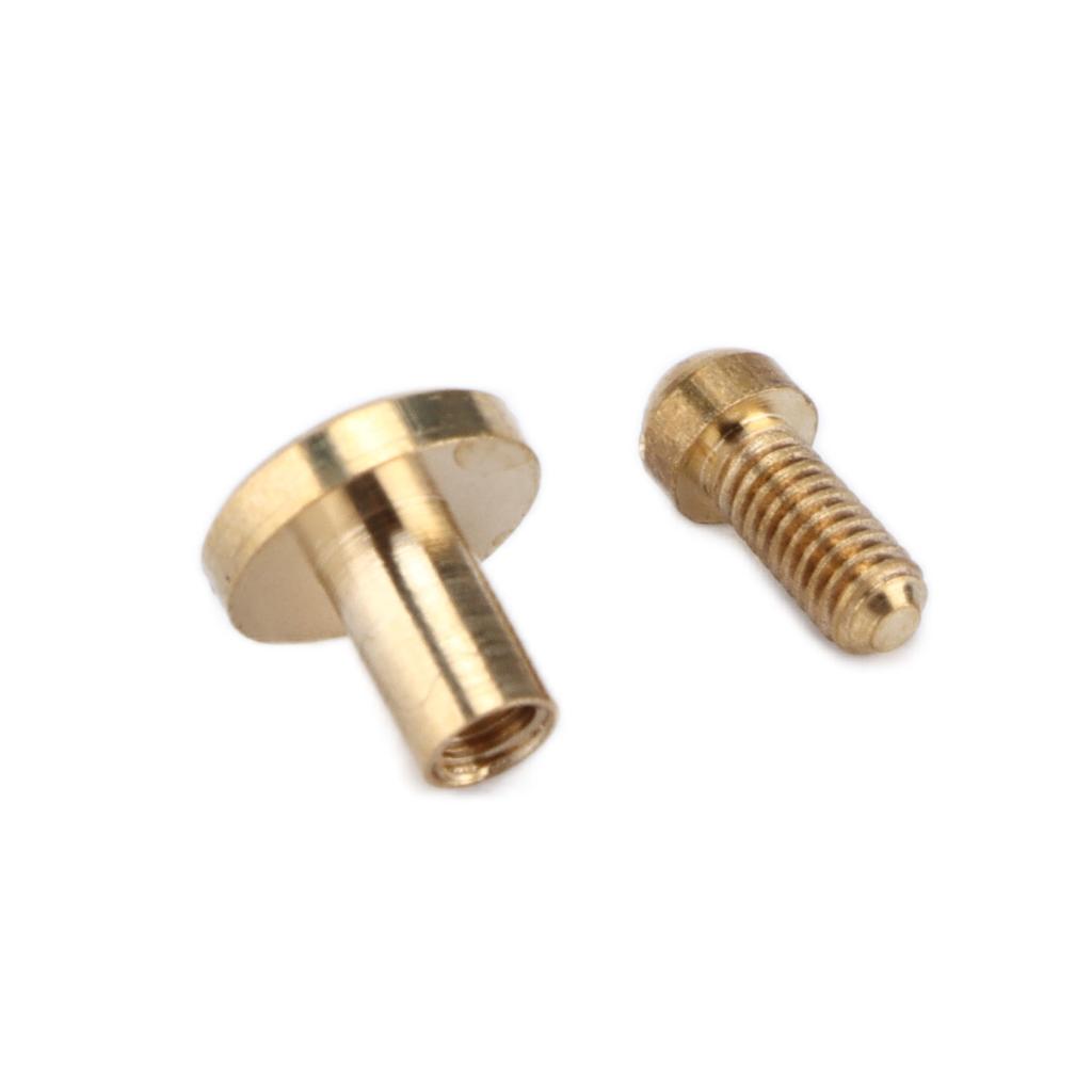 10 Seturi Șuruburi pentru Legat Cărți Legare Ușoară Dezasamblare Robust Nituri pentru Registre pentru Artizanat din Piele Registru