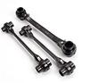 1pc Dogbone Ratchet Wrench Wrench Universal Steel Automotive Motorcycle Repair 4-in-1 Set, Double-Sided, Self-Adjusting, Steel, Multifunctional,