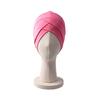 1Pc Hijab Breathable Solid Color Female Head Wrap Cross Forehead Polyester Headwrap Women's Turban