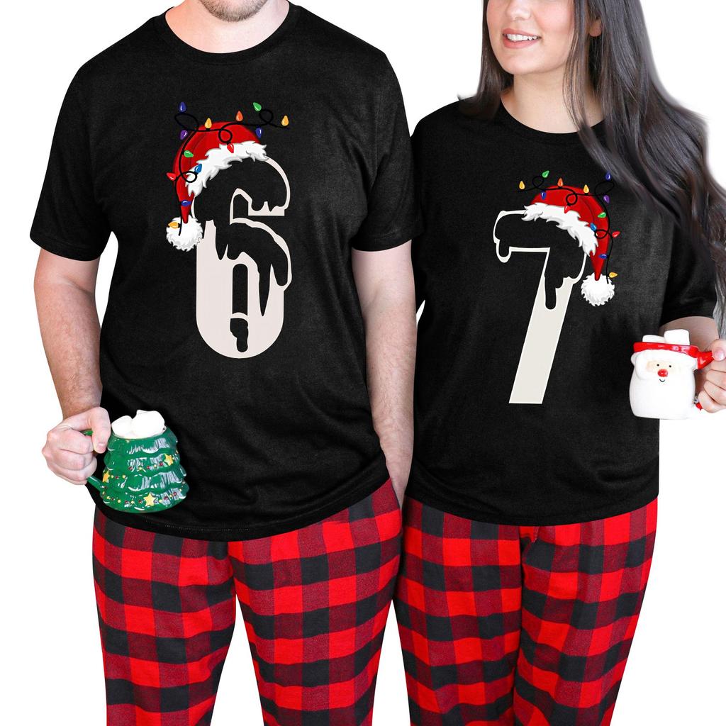 Camiseta de manga corta con cuello redondo y estampado de moda para mujer