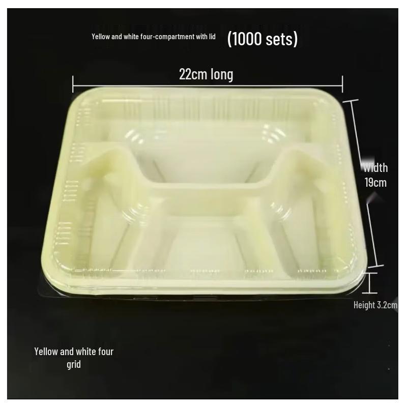 ZB Disposable PP Plastic Takeaway Meal Boxes