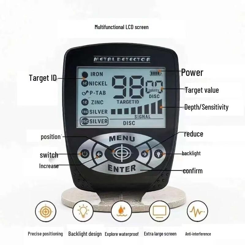 Brangdy Folding Digital Metal Detector TX-620