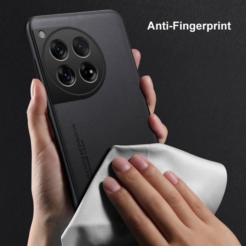 Luxury PU Leather Case For OnePlus 12 5G Back Cover Silicone Shockproof Full Protection Phone Case For OnePlus12 One Plus 12