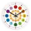 8-Inch 20Cm Creative Wall Clock For Children Simple Home Living Room Children'S Room Silent Teaching Clock
