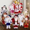 2025 Xmas Santa Claus Doll with Gift Bags Decor for Home Navidad Party Ornaments Christmas Ornaments Mini Holding Presents