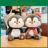 Plush Penguin Toy With Hat Kids Gift For Birthday And Room Decor