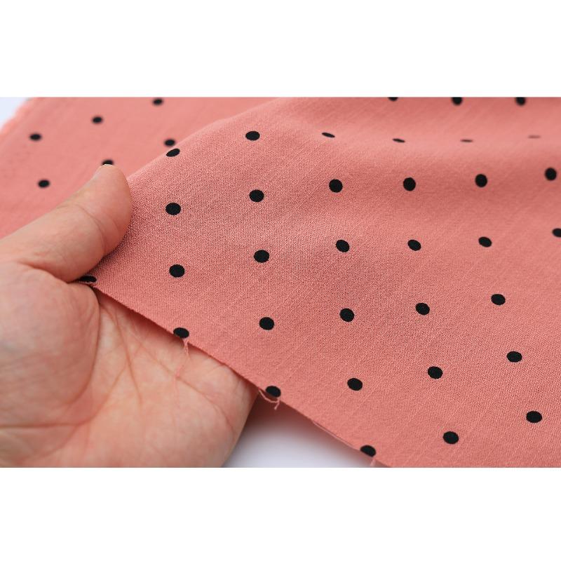

Circular Dot Pattern Linen Cotton Fabric for Diy Sewing Summer Clothes Dresses Shirts Polyester Soft Opaque Cloth Printed 100x150cm
