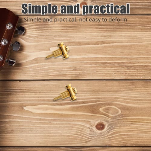 VICASKY Roller Guitar String Retainer for Guitar and Bass, Brass String Tree Headstock Guide, Tension Relief, Parts Accessories, 1 Pair