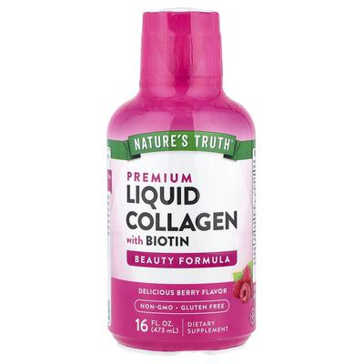 Premium Liquid Collagen With Biotin, Delicious Berry, 16 Fl Oz (473 Ml)