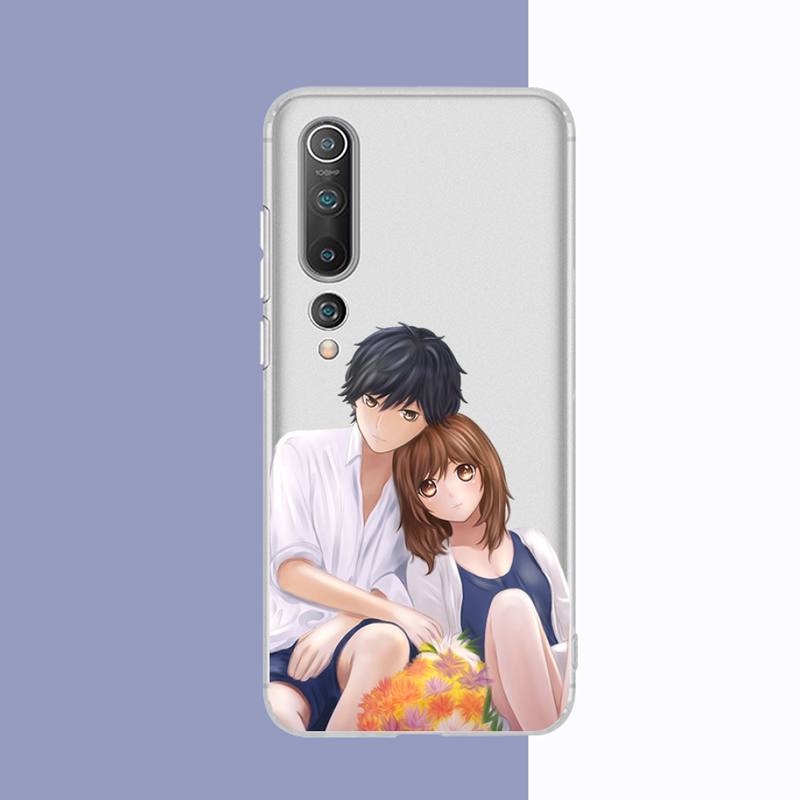 Ao Haru Ride Love Lovely Anime Phone Case for Samsung S20 S10 Lite S21 Plus for Redmi Note8 9pro for Huawei P20 Clear Case