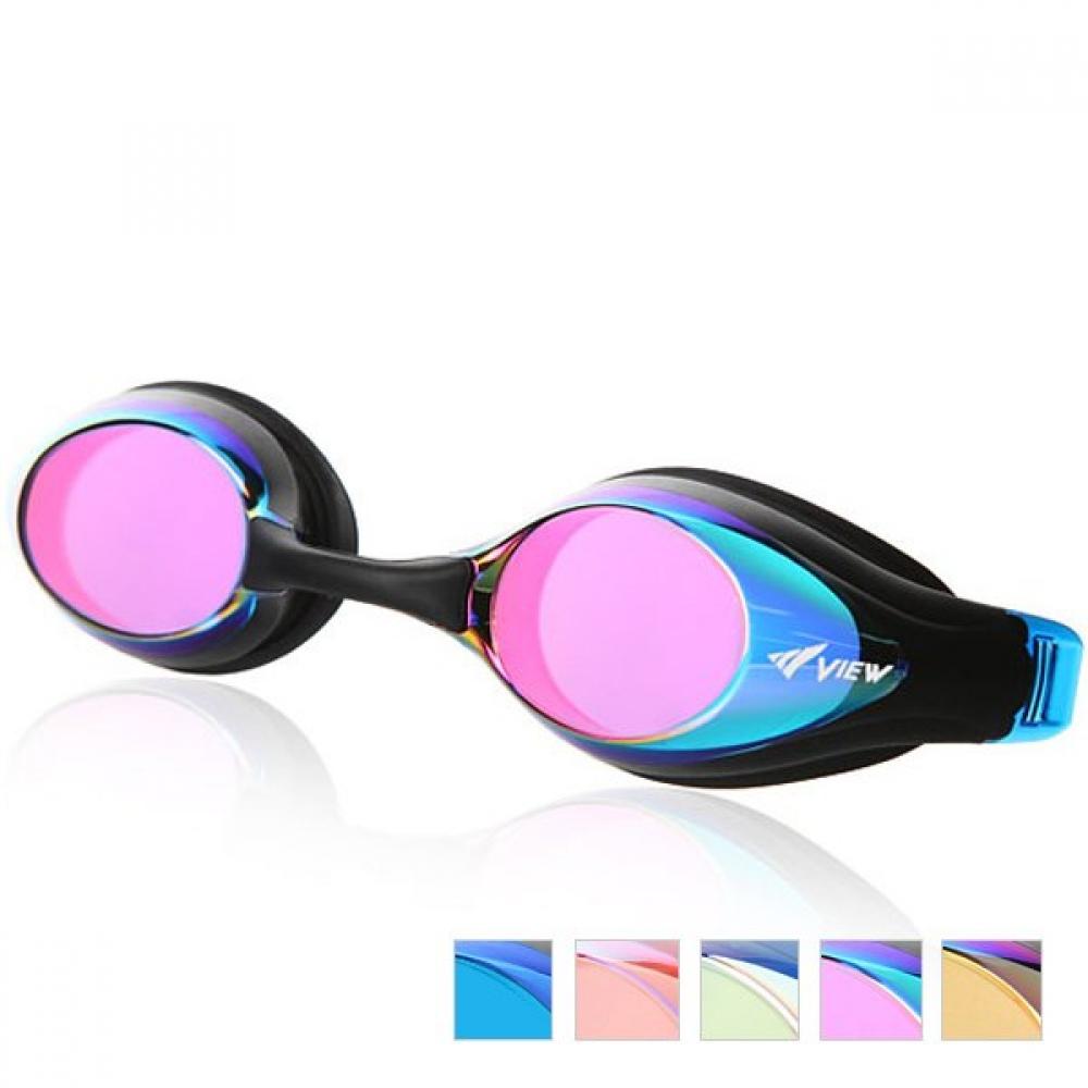 View Swimming Goggles Mirror Fina Certified V132mr BLY