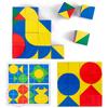 Colored Magic Cube Playthings Magic Rule Snake Multi-color Puzzle Fidget Toys^Decompressionand Transformable% Cubes Instructive Playthings