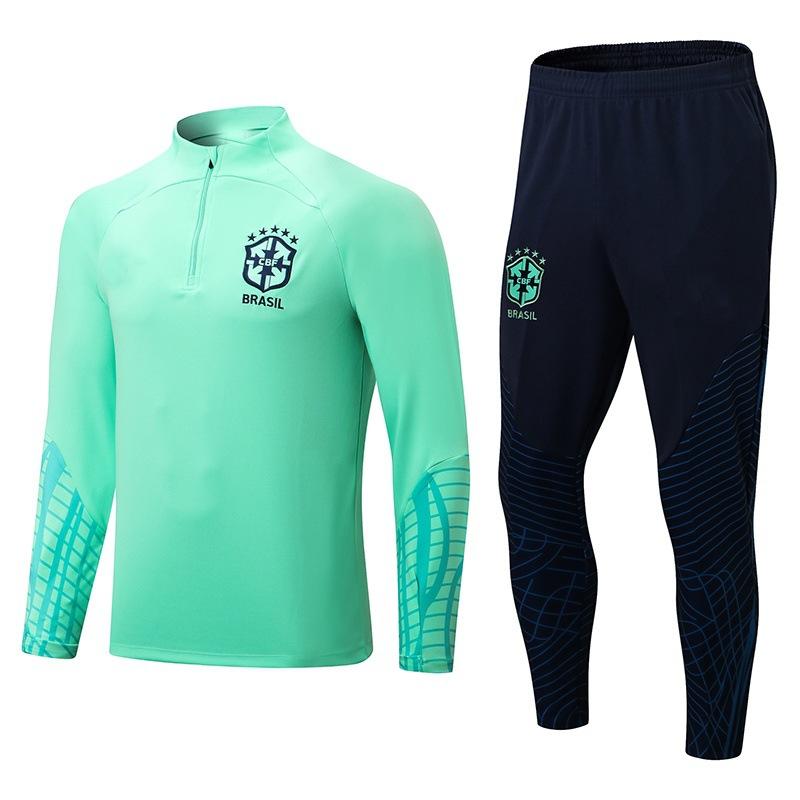 National Team Brazil France Germany England Argentina Portugal Italy Football Training Suit Long Sleeve Suit