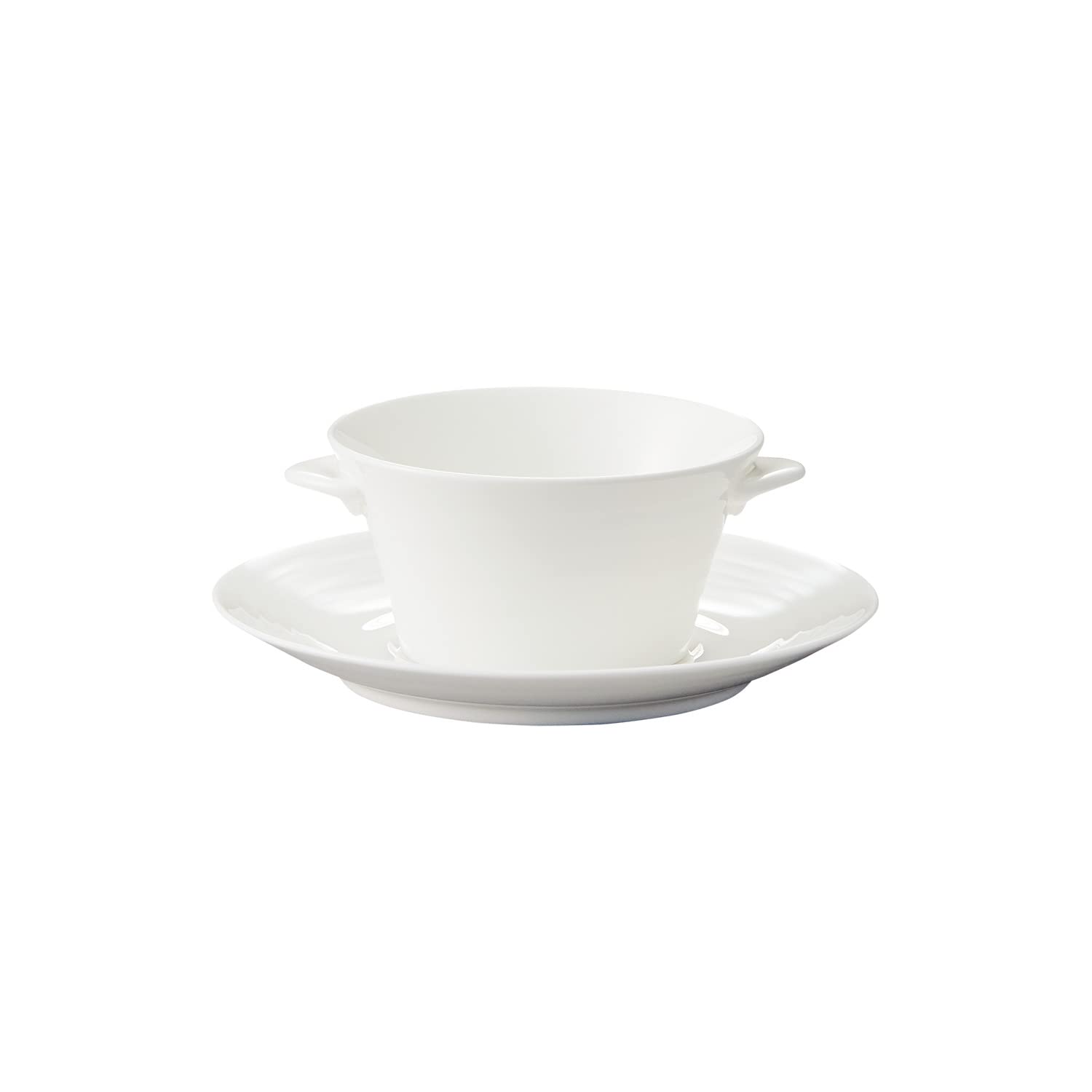 

Noritake Conjunto Soup Cup, 225cc, Microwave and Dishwasher Safe, White Bone China, 93972C/4943
