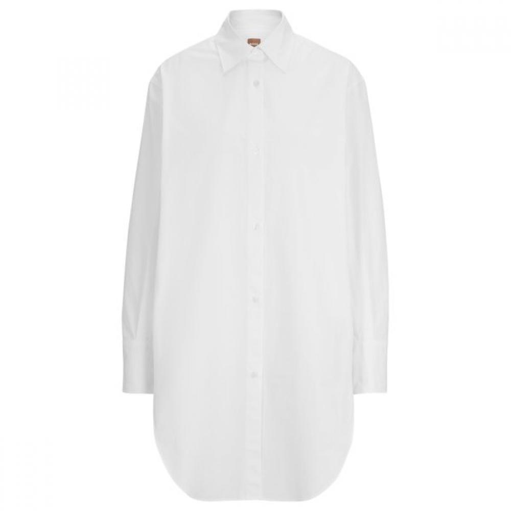 BoSS 30  Off Women S Chiffon Long blouSe White  50505133100 