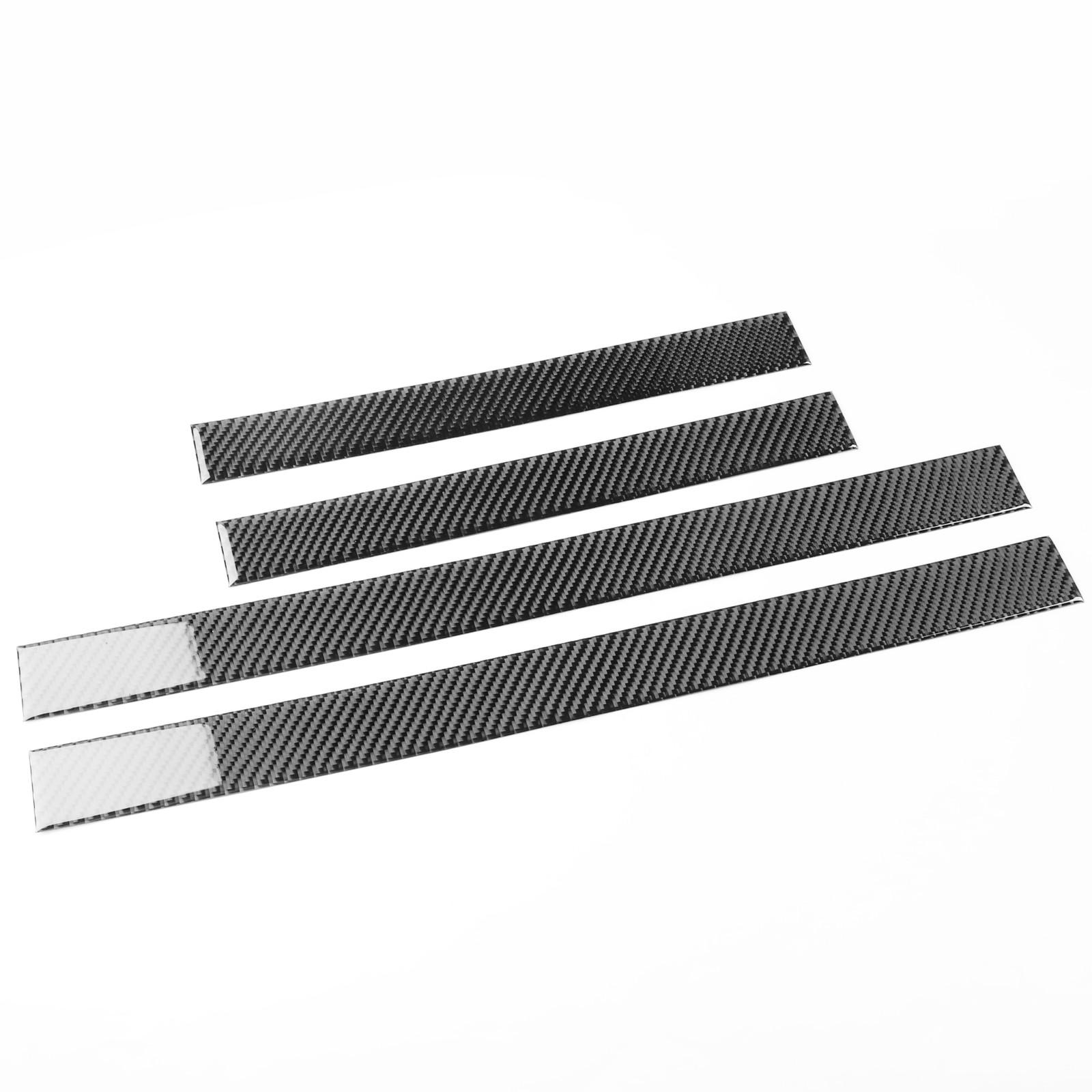 Carbon Fiber Door Sill Scuff Guard Plate Panel Trim Deco For Honda CRV 17-21