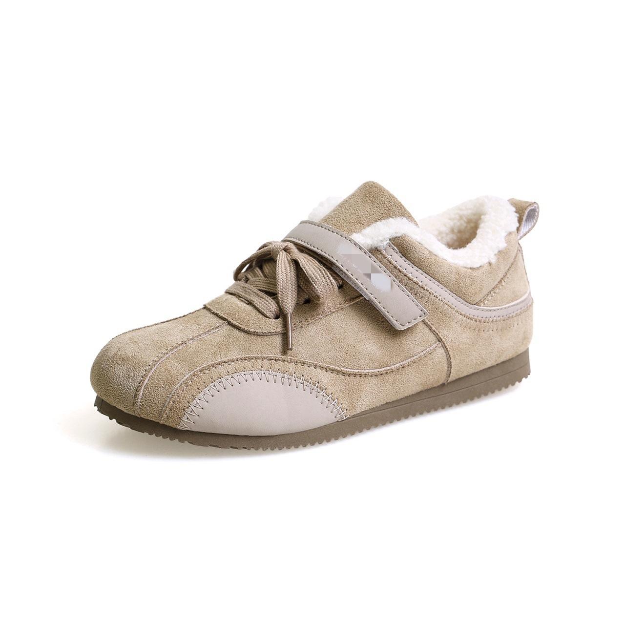 Super soft American velvet German training shoes winter new ultra light hair thick sole heightening warm cotton shoes 35 3190₽