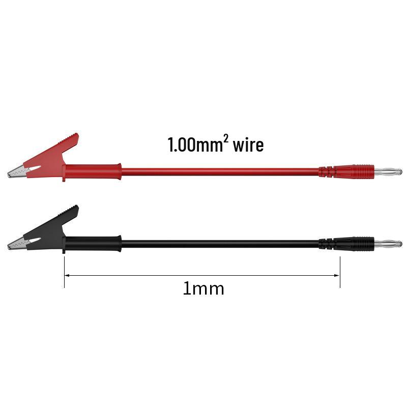 4mm Banana Plug Multimeter Test Leads with Alligator Clips - High Voltage/Current Digital Meter Cord